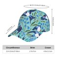 thumbnail image 3 of Kdxio Unisex Flying Swallows Pattern Baseball Cap Unisex Washed Classic Adjustable Hat, 3 of 7