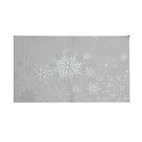 YIKA Table Mat Solid Color Insulation Mat Placemat Scald Table Mat Christmas Vibe Placemat Silver