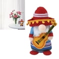 thumbnail image 4 of Festival de muecas enanas Gnomos Decoraciones de muecas enanas Instrumentos musicales Gnomos Gnomo dFigura de enano Sombrero, linda mueca de la suerte para evitar que se desvanezca, decoración durader, 4 of 8