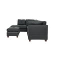 thumbnail image 5 of Bobkona Kipp Reversible Sectional Set with Ottoman in Blue Grey, 5 of 11