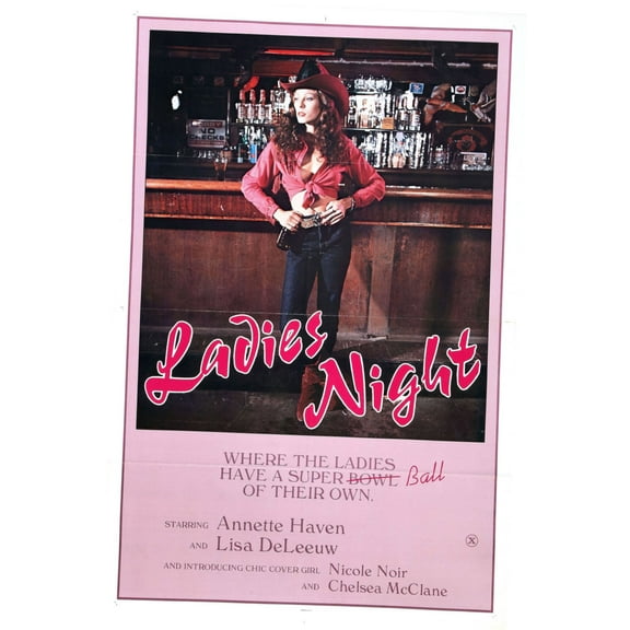 Ladies Night Movie poster 12x16 Print on Metal Sign 12in x 16in Square Adults Best Posters