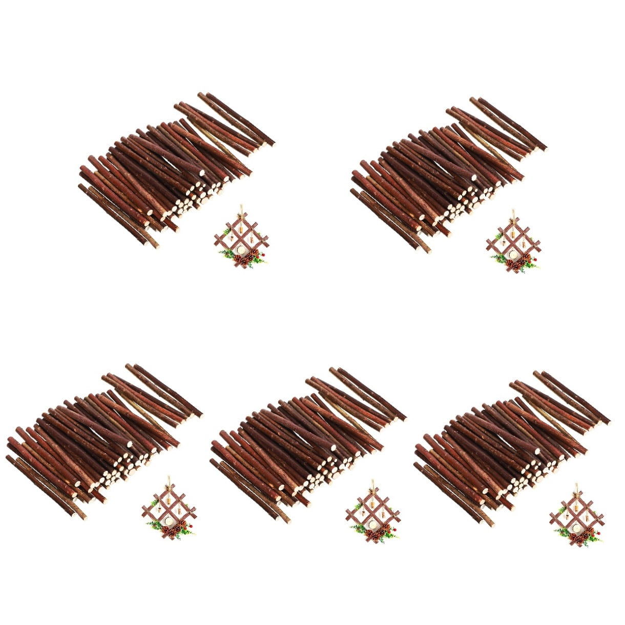 Worgeous 250 Pcs  Wood Sticks Craft Sticks Wood Craft Sticks Log Sticks Craft Twigs Natural Sticks Rustic Home Decors