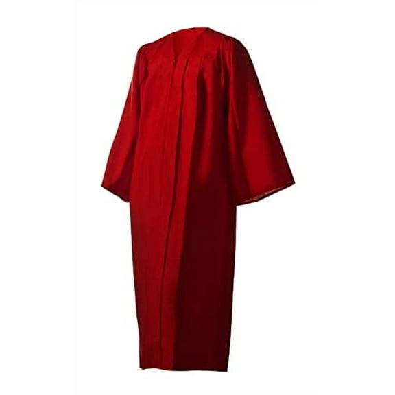 Honors Graduation Academic Gown (Red, Matte, Size 48 (5'3" - 5'5"))