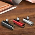 thumbnail image 4 of Inteprter Adaptador tipo c de 3,5mm, conector de Audio profesional 2 en 1, convertidor de auriculares para teléfonos, accesorio de conexión, equipo de Teléfono y Comunicación rojo 3cm, 4 of 8