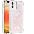 thumbnail image 3 of Compatible with iPhone 12 Mini Case Glitter Liquid Cute Clear Phone Case Floating Quicksand Shockproof Protective Bumper Silicone Soft TPU Case for iPhone 12 Mini 5.4 Inch Star Pink YB, 3 of 12