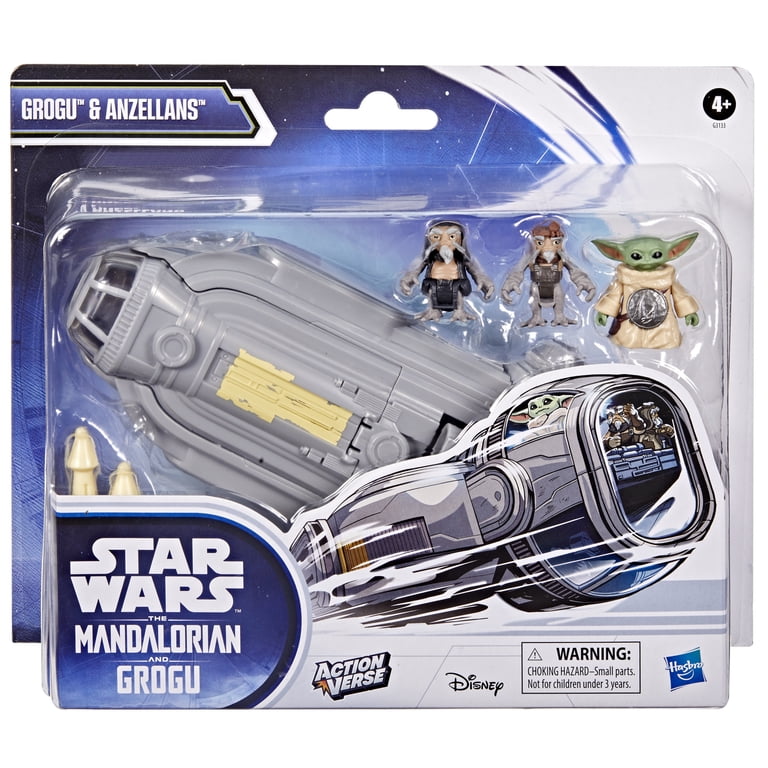Star Wars ActionVerse Grogu & Anzellans Action Figures, 8-Inch