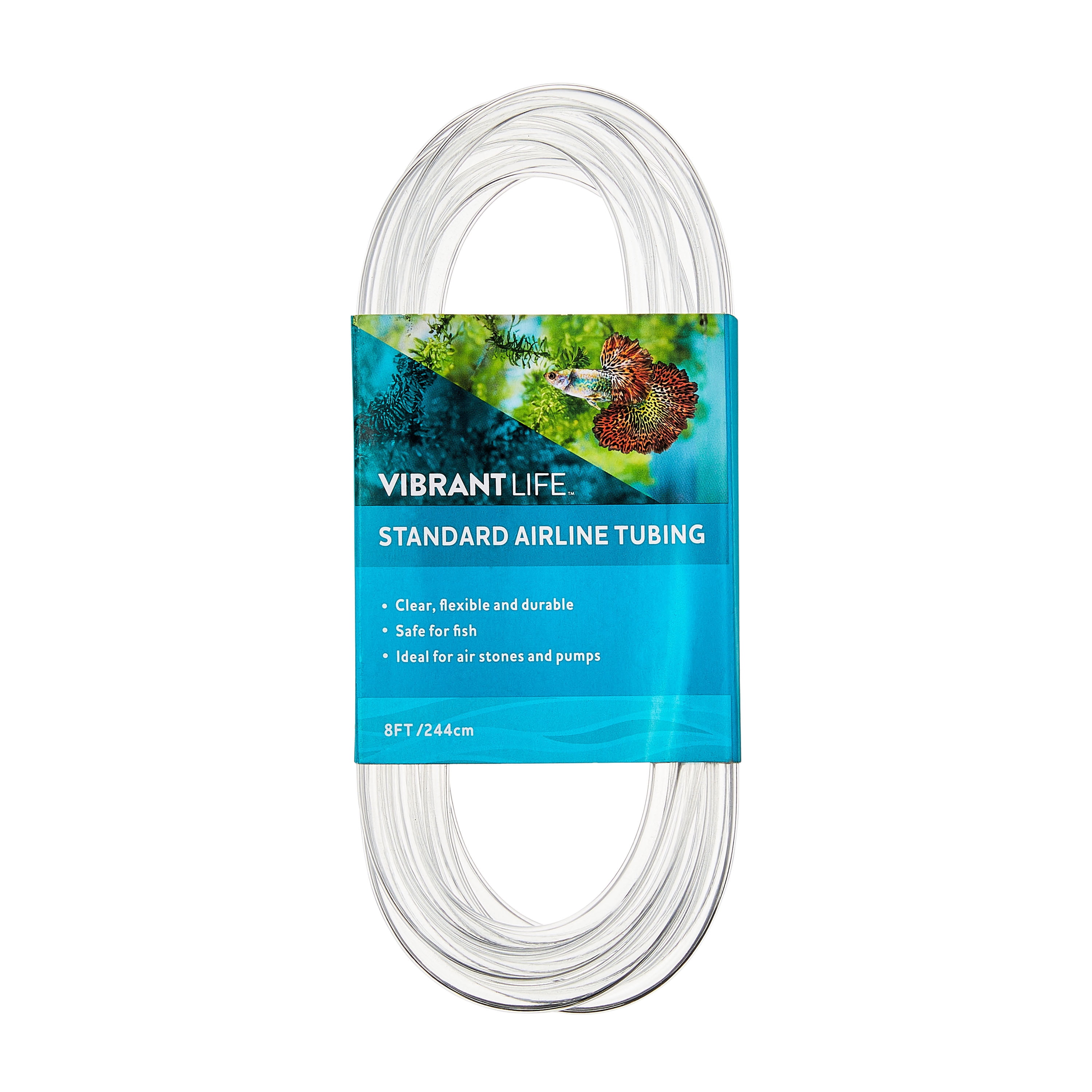 (3 pack) Vibrant Life Standard Airline Tubing Aquarium Part, 8 ft