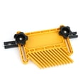 thumbnail image 4 of Feather 2Pcs Woodworking Feather Board Set Router Tables Saws Yellow Carpentry Aid Hand Tool Kit, 4 of 7