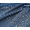 thumbnail image 2 of Olivia Gray Riverside Metallic Faux Silk Grommet Curtain Panel Pair - 38x84", Navy, 2 of 2