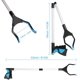 thumbnail image 4 of Herramienta, agarrador plegable para ancianos de 32 pulgadas, agarrador de garra de basura extra largo y práctico ligero, ayuda para recoger basura, recogedor de basura, extensor de brazo (azul) Ormromra WRMH-16, 4 of 7
