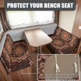 thumbnail image 2 of XYZCANDO Beautiful Mandragora RV Dinette Cushion Covers Camper Accessories for Inside Sofa Covers for 2 Cushion Couch Universal RV Dinette Cushions Comfortable Bench Cushion Orange, 2 of 7
