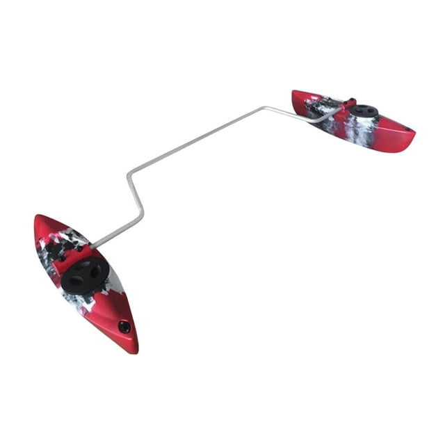 Estabilizador de Kayak Kit Interpretador de Kayak con varilla de brazos Fácil Instalación Equilibrio rojo