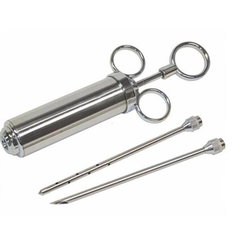 HannLk Meat Injector Syringe Meat Seasoning Injector with 2/3 Marinade Needle