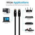 thumbnail image 3 of Cmple - Cat5e Ethernet Cable 5 ft, 350 MHz UTP Cat 5e Ethernet Patch Cord, 1Gbps Network Lan Cables, RJ45 Connectors, Compatible with Laptop, Modem, Router - Black, 3 of 8