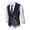 278#Black, variant on Men's Formal Vest Sleeveless V-Neck Sequined with Adjustable Back Straps and 43 Buttons for Wedding Party Gift Daily Wear