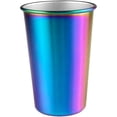 thumbnail image 1 of Vasos de acero inoxidable - Tazas de metal reutilizables - Vasos apilables - Camping, senderismo, actividades al aire libre, actividades en interiores - Adultos Niños Niños pequeños Aplicable Namotu LKX-1668, 1 of 7