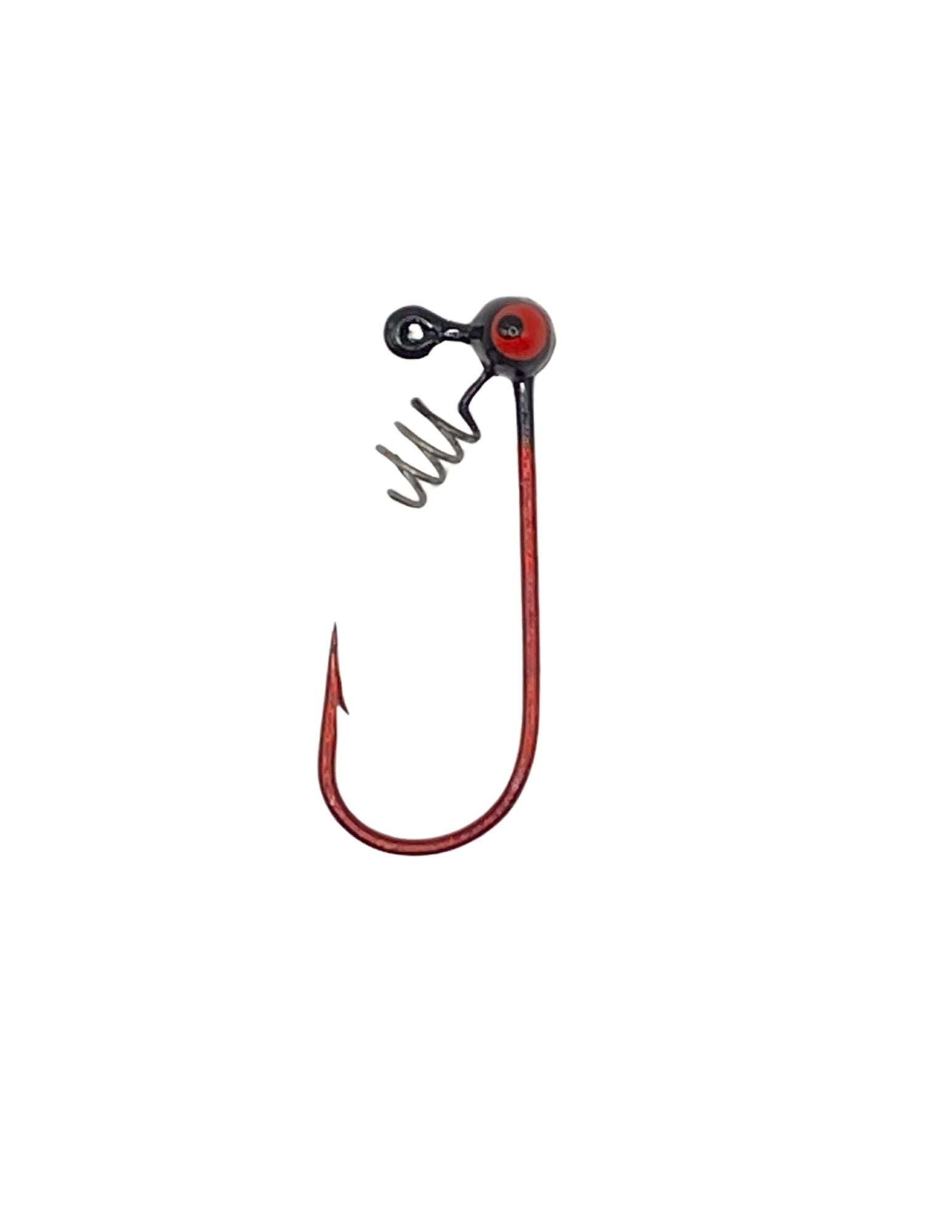Headhunter Lures, Finesse Football Jig Head, Black, 1.16oz, 5ct