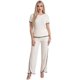thumbnail image 1 of Conjunto 2 Piezas, Blusa Manga Corta y Pantalón Recto con Abertura, Estilo Elegante y Moderno para Mujer, 1 of 5