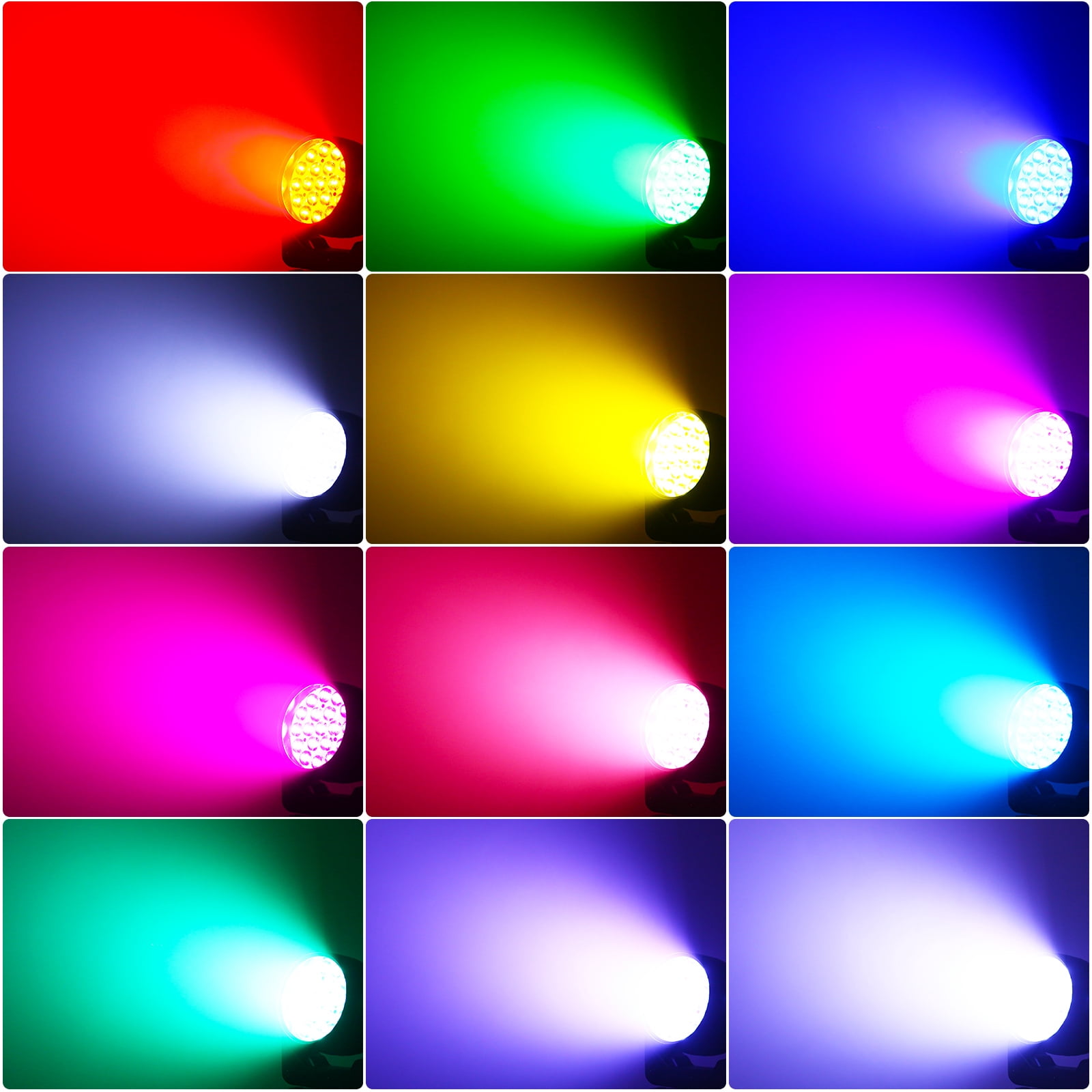 19x15W RGBW Wash Zoom Beam Moving Head Spotlight LED Stage Light DMX DJ Party Show Wedding - 4 Pack