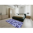 thumbnail image 4 of Ahgly Company Indoor Square Patterned Deep Periwinkle Purple Area Rugs, 5' Square, 4 of 6