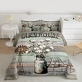 thumbnail image 2 of Feelyou Retro Lake House Queen Comforter Set, Western Countryside Bedding Set, 3pcs, 2 of 8