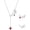 01-garnet-Jan, variant on Stethoscope Necklace 925 Sterling Silver Medical Jewelry with Birthstone, Gift for Doctors Nurses Medical Students, Graduation RN Present