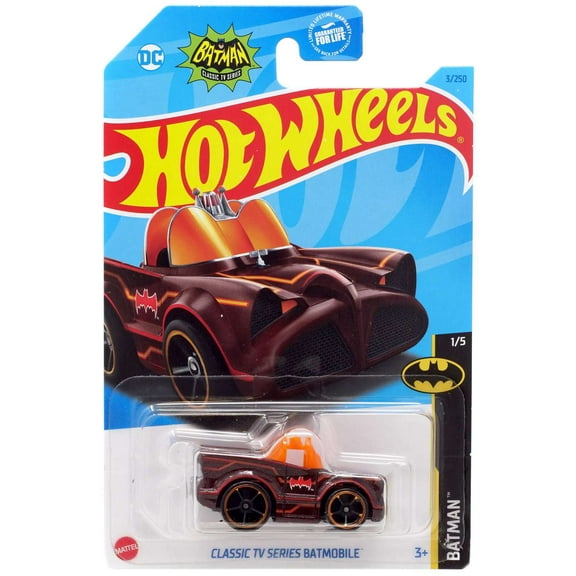 Hot Wheels Batman Classic TV Series Batmobile Diecast Car (Red)
