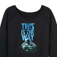 thumbnail image 3 of Star Wars - The Mandalorian This Is The Way Hyperspace  - Wo Men's French Terry Long Sleeve Pullover, 3 of 5