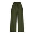thumbnail image 4 of TIREOW Girls Soft Jeans Solid Color Loose Fit Casual Straight Wide Leg Elastic High Waist Drawstring Denim Pants Kids Children Daily Denim Trousers, 4 of 9