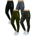 thumbnail image 1 of 4-Pack Womens Loose Fit Fleece Jogger Sweatpants (S-2XL), 1 of 2