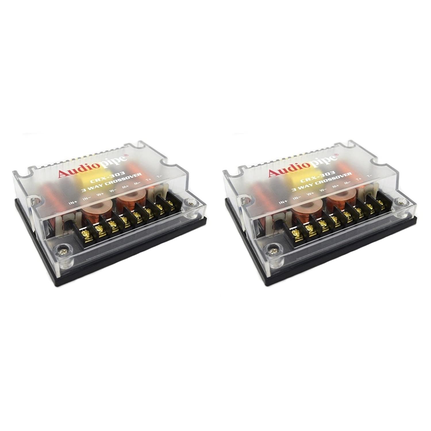 2 PACK 3 way Crossover CRX303 300 Watts Passive Crossover Car Audio