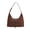 Coffee, variant on Sunyeur Womens Vintage Faux Suede Shoulder Bag, Trendy Dumpling Crossbody Handbag Hobo Bag Commuter Satchels