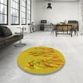 thumbnail image 4 of Ahgly Company Machine Washable Indoor Rectangle Transitional Gold Yellow Area Rugs, 8' x 12', 4 of 7