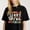 Black-4, variant on Colorful Apple and Pencil Graphic For Women Happy First Day of School Casual Tee print T Shirt