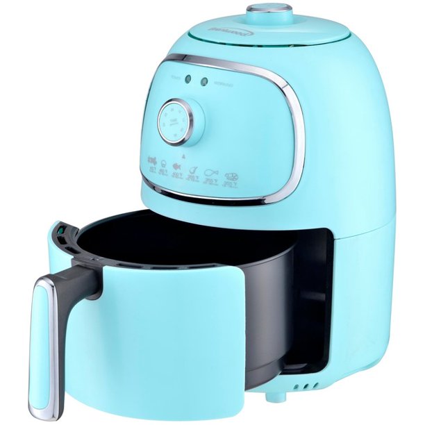 Brentwood 2Quart Small Electric Air Fryer Blue
