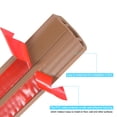 thumbnail image 4 of 0.4' W x 0.24' H 10ft Floor Cord Cover PVC Cable Protector Cable Management Light Brown, 4 of 6