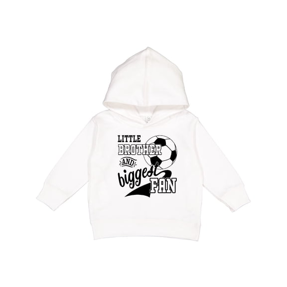 Inktastic Little Brother and Biggest Fan Soccer Player Toddler Hoodie