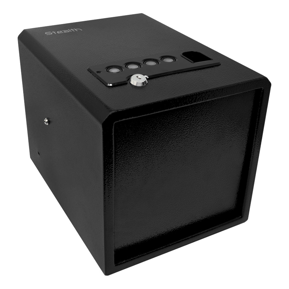 Stealth Quick Access 5 Pistol Gun Safe with Biometric System, 12" x 9" x 9", Solid Steel