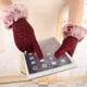 thumbnail image 5 of Guantes de terciopelo que no se caen por todo el cielo, guantes cálidos de terciopelo para otoño e invierno para mujer, guantes para pantalla táctil al aire libre para conducir y montar a caballo, 5 of 6