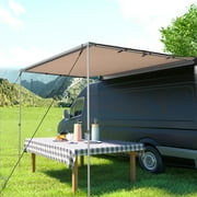 BENTISM Car Awning Car Tent Retractable Waterproof SUV Rooftop Khaki 8.2'x6.5'
