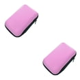 thumbnail image 4 of Guardoinrt Earphone Storaging Bag Portable Solid Color Mesh Pocket Stylish Indoor Outdoor Data Cable Organizing Case Organizer Pink 2Set, 4 of 6