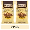 (2 pack) Snyder's of Hanover Butter Flavored Mini Pretzel Rounds, 12 oz Bag