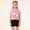 Red, variant on Laipiong Easter Outfit For Girls Fashion Printed Short Sleeve Tee And Ruffle Shorts Casual Playwear Toddler Kids Two Piece Matching Red 3-4