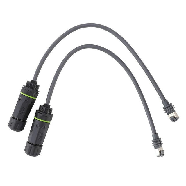 Câble satellite vers connecteur RJ45 étanche 1200 Mbps avec fil de terre, rallonge satellite vers adaptateur RJ45 pour satellite rectangulaire Gen3 V3