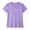 Purple, variant on akafmk Womens Short Sleeve Tops V Neck Plain T-Shirts Loose Soft Comfortable Casual Summer Tops, Size XL