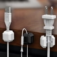 thumbnail image 3 of asddcavvf Cord Organizer Luminous Clip Clips Under Desk Management Strong Wire Holder for Home Kitchen Appliances Bedroom Car Wall Nights Vise 5 1/2 Replacement Steel Two Hole Strap U Bracket 2 an Fit, 3 of 3