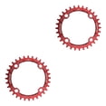 thumbnail image 4 of Bielas Diente Disco Bicicleta Sonducket 36T rojo 2 Piezas, 4 of 6