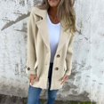 thumbnail image 5 of Sopiago Womens Long Blazer Jacket Long Sleeve Lapel Pockets Loose Fit Work Casual Blazer Women Beige,S, 5 of 7