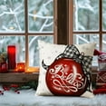 thumbnail image 4 of Christmas Pillow Covers 20x20 Set of 4 Red Christmas Decorations Xmas Tree Believe Ornaments Throw Pillow Covers Holly Jolly Winter Holiday Cushion Case for Sofa Couch, 4 of 8