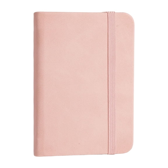 A7 Notebook(Without Pen Loop), Oimcto All-In- Notebook, High-Quality Paper, Works with Gel Pens, Cover, Pink, 1 Pc